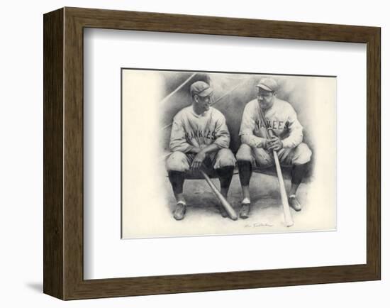 Ruth and Gehrig-Allen Friedlander-Framed Art Print