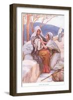 Ruth and Naomi-Arthur A. Dixon-Framed Giclee Print