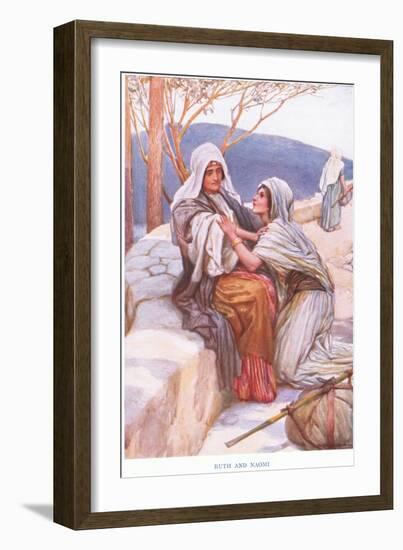 Ruth and Naomi-Arthur A. Dixon-Framed Giclee Print