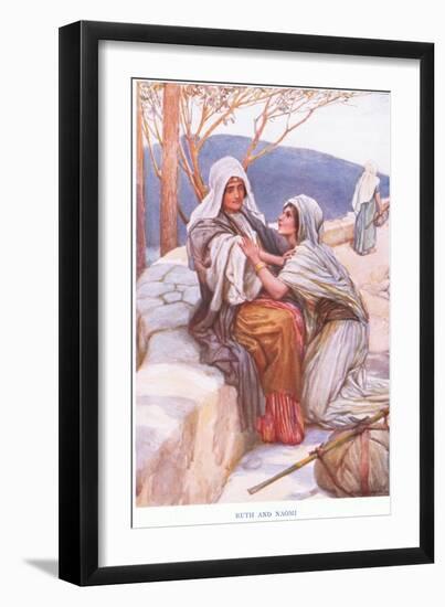 Ruth and Naomi-Arthur A. Dixon-Framed Giclee Print