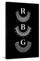 Ruth Bader Ginsburg - RBG Collars-null-Stretched Canvas