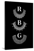 Ruth Bader Ginsburg - RBG Collars-null-Stretched Canvas