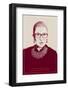 Ruth Bader Ginsburg - The Notorious RBG (Red)-null-Framed Photographic Print