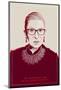 Ruth Bader Ginsburg - The Notorious RBG (Red)-null-Mounted Photographic Print