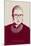 Ruth Bader Ginsburg - The Notorious RBG (Red)-null-Mounted Art Print