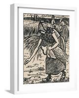 'Ruth Gleaning', 1919-Lucien Pissarro-Framed Giclee Print