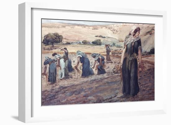 Ruth Gleaning-James Tissot-Framed Giclee Print