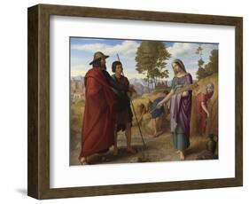Ruth in Boaz's Field, 1828-Julius Schnorr von Carolsfeld-Framed Giclee Print