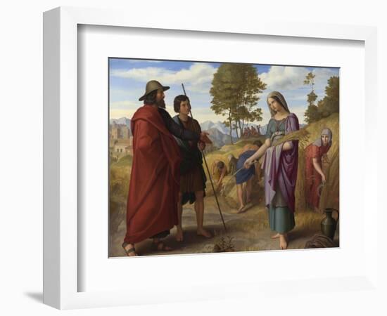 Ruth in Boaz's Field, 1828-Julius Schnorr von Carolsfeld-Framed Giclee Print