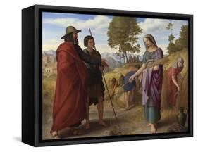 Ruth in Boaz's Field, 1828-Julius Schnorr von Carolsfeld-Framed Stretched Canvas