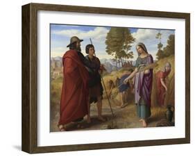 Ruth in Boaz's Field, 1828-Julius Schnorr von Carolsfeld-Framed Giclee Print