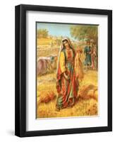 Ruth in the Corn-Field-English-Framed Giclee Print