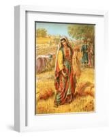 Ruth in the Corn-Field-English-Framed Giclee Print