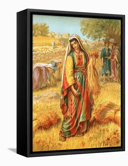 Ruth in the Corn-Field-English-Framed Stretched Canvas