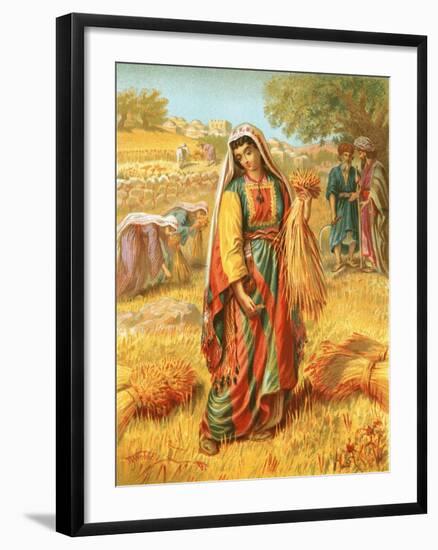 Ruth in the Corn-Field-English-Framed Giclee Print