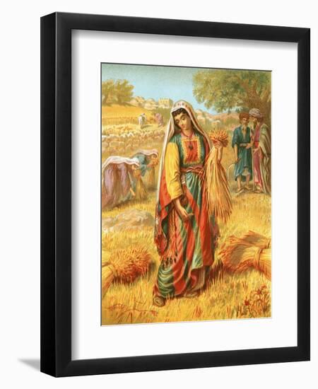 Ruth in the Corn-Field-English-Framed Premium Giclee Print