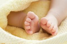 Baby's Feet-Ruth Jenkinson-Stretched Canvas