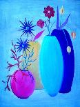 Funky Floral Blue-Ruth Palmer Digital-Art Print