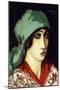 Ruth with Green Headcloth, 1927 (Oil on Canvas)-Walt Kuhn-Mounted Giclee Print