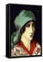 Ruth with Green Headcloth, 1927 (Oil on Canvas)-Walt Kuhn-Framed Stretched Canvas