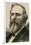 Rutherford B. Hayes (1822-1893). Engraving-null-Framed Giclee Print