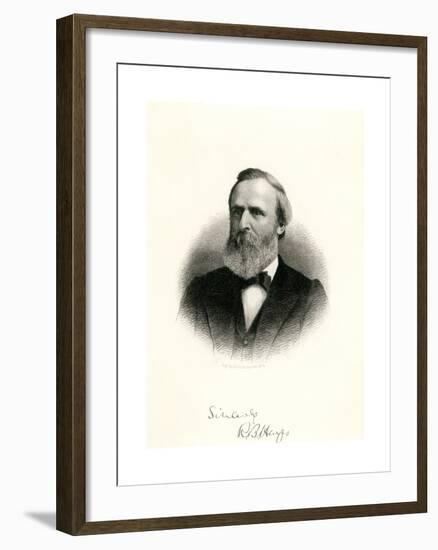 Rutherford Hayes9th President of the United States-null-Framed Giclee Print