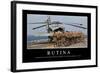 Rutina. Cita Inspiradora Y Póster Motivacional-null-Framed Photographic Print