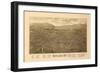 Rutland, Vermont - Panoramic Map-Lantern Press-Framed Art Print