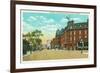 Rutland, Vermont, View of Bardwell and Merchants Row-Lantern Press-Framed Premium Giclee Print