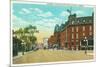 Rutland, Vermont, View of Bardwell and Merchants Row-Lantern Press-Mounted Premium Giclee Print