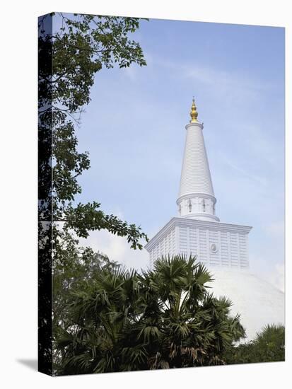 Ruwanweliseya, Maha Thupa, or Great Stupa, UNESCO World Heritage Site, Anuradhapura, Sri Lanka-Peter Barritt-Stretched Canvas