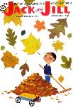 Raking Leaves - Jack and Jill, November 1957-RVS-Laminated Giclee Print