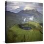 Rwanda Aerial View of Africa, Mount Visoke With-Adrian Warren-Stretched Canvas