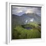 Rwanda Aerial View of Africa, Mount Visoke With-Adrian Warren-Framed Photographic Print