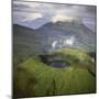 Rwanda Aerial View of Africa, Mount Visoke With-Adrian Warren-Mounted Photographic Print