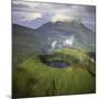 Rwanda Aerial View of Africa, Mount Visoke With-Adrian Warren-Mounted Photographic Print