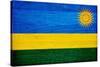 Rwanda Flag Design with Wood Patterning - Flags of the World Series-Philippe Hugonnard-Stretched Canvas