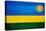 Rwanda Flag Design with Wood Patterning - Flags of the World Series-Philippe Hugonnard-Stretched Canvas