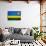 Rwanda Flag Design with Wood Patterning - Flags of the World Series-Philippe Hugonnard-Art Print displayed on a wall