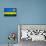 Rwanda Flag Design with Wood Patterning - Flags of the World Series-Philippe Hugonnard-Art Print displayed on a wall