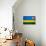 Rwanda Flag Design with Wood Patterning - Flags of the World Series-Philippe Hugonnard-Art Print displayed on a wall