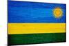 Rwanda Flag Design with Wood Patterning - Flags of the World Series-Philippe Hugonnard-Mounted Art Print