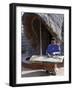 Rwandan Girl Makes Finely Decorated Screen to Partition the Interior of Traditional Thatched House-Nigel Pavitt-Framed Photographic Print