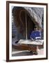 Rwandan Girl Makes Finely Decorated Screen to Partition the Interior of Traditional Thatched House-Nigel Pavitt-Framed Photographic Print