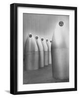 Ryan Aeronautical Workers Inside Steel Shells for Exhaust of Douglas C-133 Military Transport Plane-Ralph Crane-Framed Photographic Print