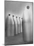 Ryan Aeronautical Workers Inside Steel Shells for Exhaust of Douglas C-133 Military Transport Plane-Ralph Crane-Mounted Photographic Print