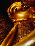 Detail of Reclining Buddha's Head at Wat Pho, Bangkok, Thailand-Ryan Fox-Mounted Premium Photographic Print