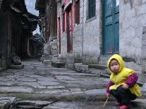 Child Playing on the Street, China-Ryan Ross-Photographic Print