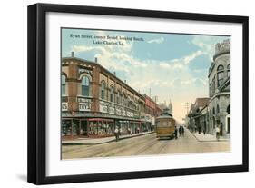 Ryan Street, Lake Charles, Louisiana-null-Framed Art Print