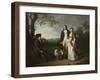 Ryberg with his Son Johan Christian and his Daughter-in-Law Engelke, née Falbe, 1797-Jens Juel-Framed Giclee Print